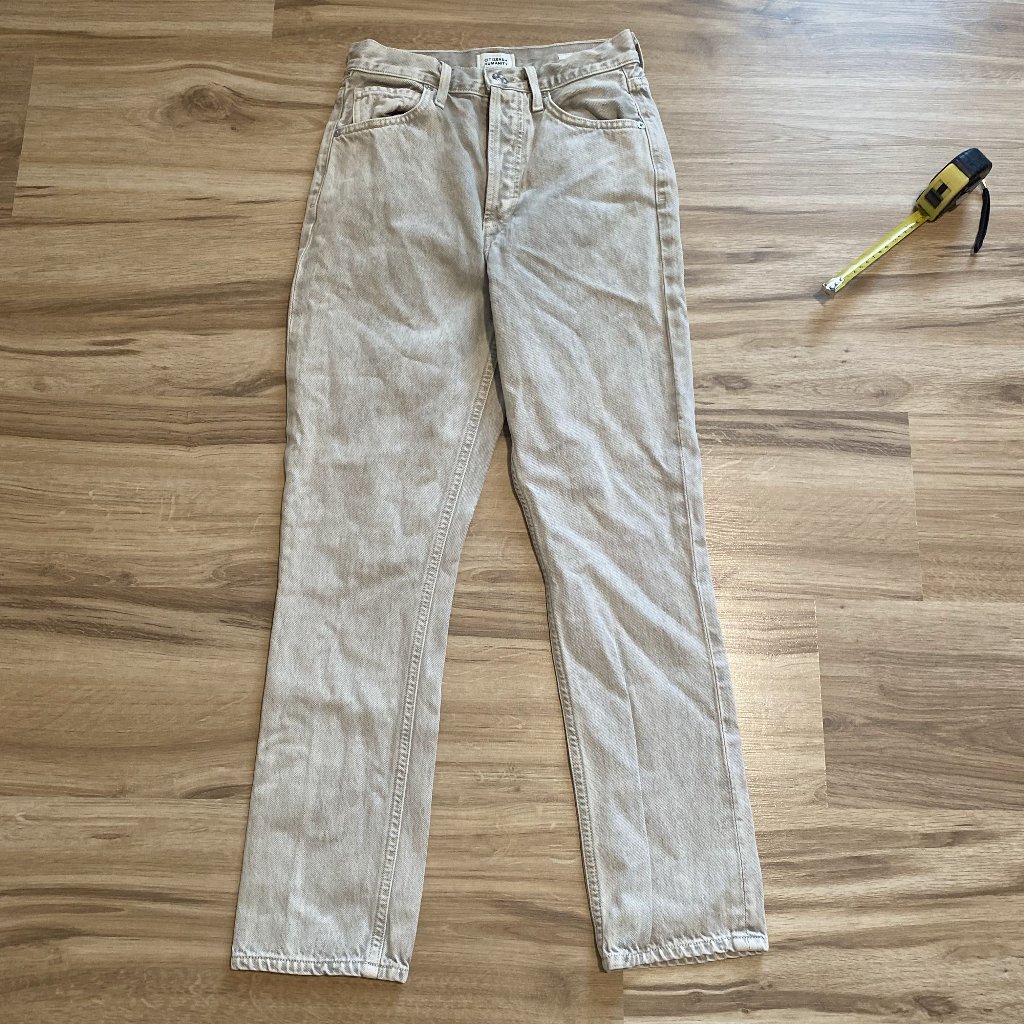 Citizens Of Humanity Beige Straight-Leg Jeans